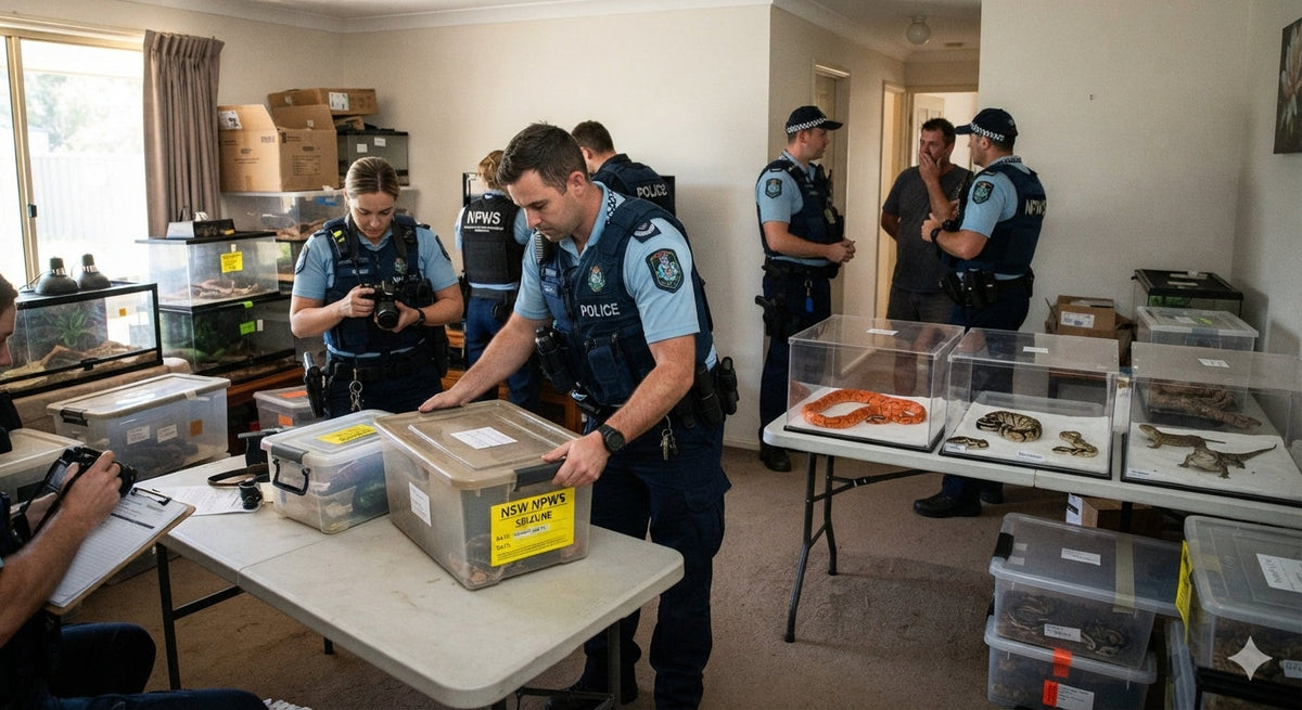 Dozens of Dangerous Reptiles Seized in NSW Illegal Wildlife Trade Raid
