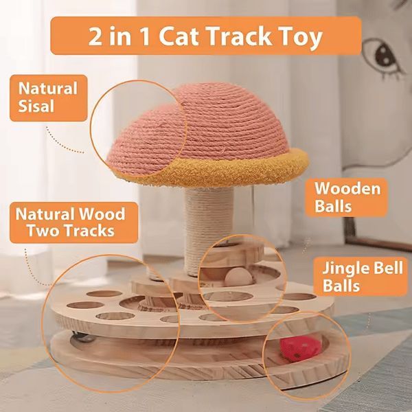 Cat Furniture Cat Scratching Post Cat Playhouse Cat Entertainment Cat Claw - Multi-color - Size 30-24CM