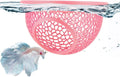 Floating Betta Hide & Shrimp Cave – 3D Printed Aquarium Hammock, Feeder & Rest Spot – Floating Betta Log & Cave Decor for Nano Tanks, Corydoras, Shrimp & Small Fish – Safe PLA, Patent Pending - Pink - Size S