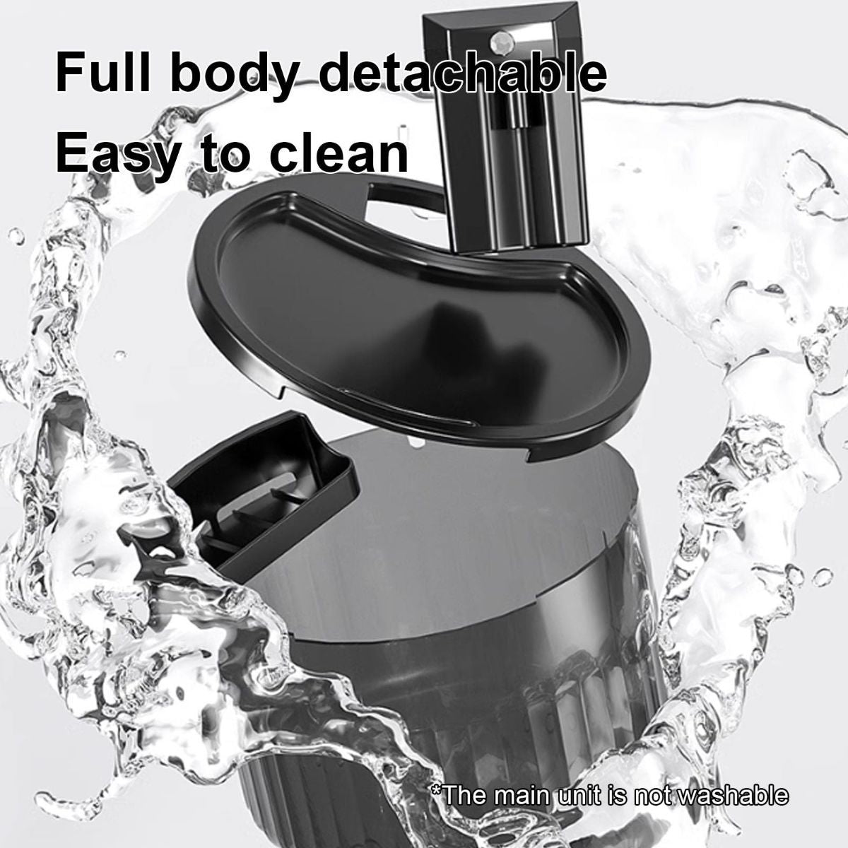 Wireless Cat Water Fountain for Drinking, 5000Mah Battery Powered Pet Water Fountain with Motion Sensor, 12 Filtersand Super Silent Pump for Cats and Dogs - Black - Size 19.5*16.5cm