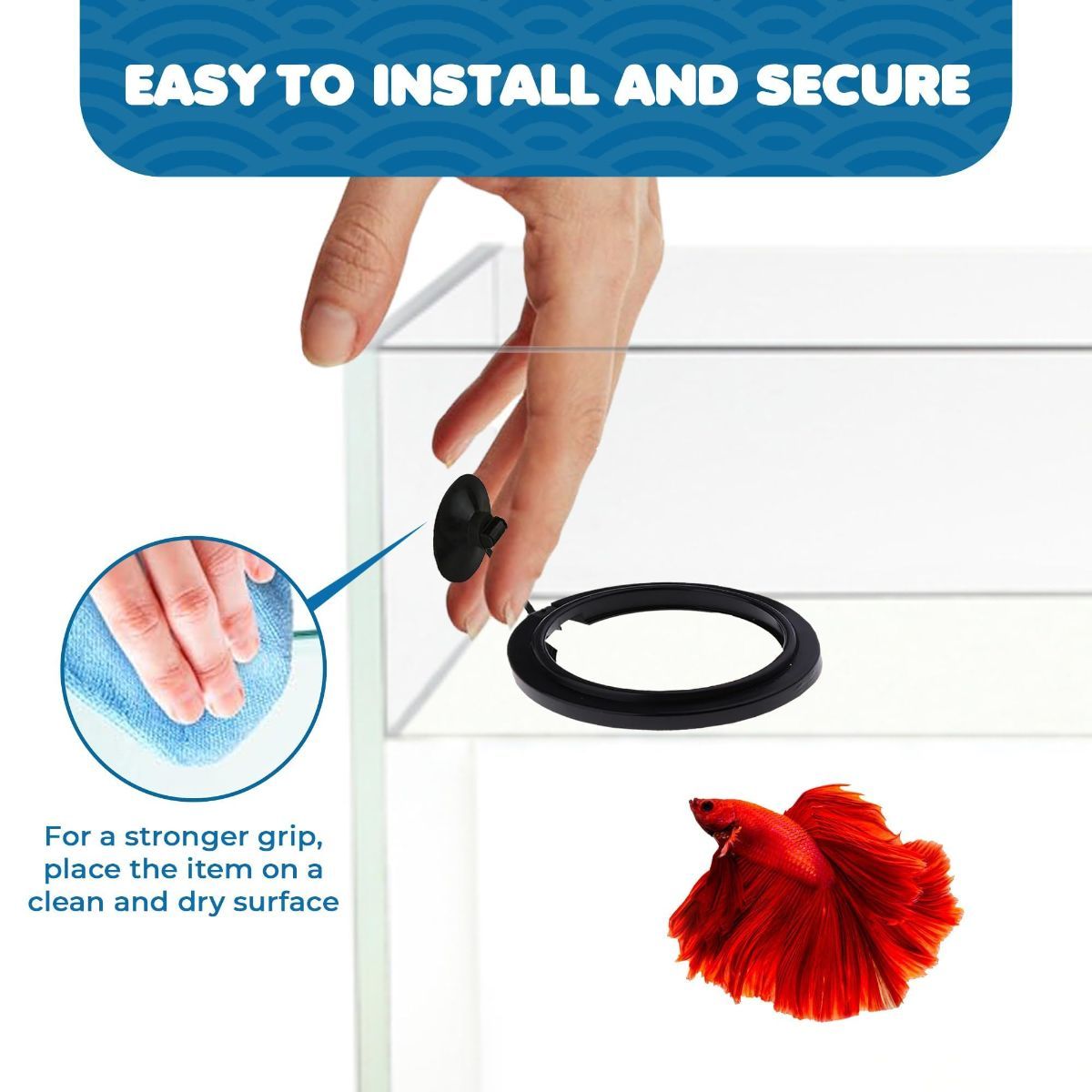 Betta Feeding Ring, Prevent Water Turbulence from Washing Food into Filter, Practical Round Floating Food, Suitable for Guppy, Goldfish and Other Small Fish (5 Pc)