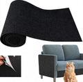 196.8"X15.8" Self-Adhesive Cat Scratching Mat - Durable Couch Protector from Cat Claws, DIY Furniture Protector from Cats Scratching, Sticky cat Scratch Wall mat- No Residue, Safe for Cats - Black