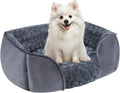 Dog Bed for Small Medium Dogs, Cat Bed for Indoor Cats. Washable Orthopedic Dog Bed. Removable Sleeping Mat, Durable Pet Bed with Anti-Slip Bottom - Dark Gray - Size 63cm×53cm