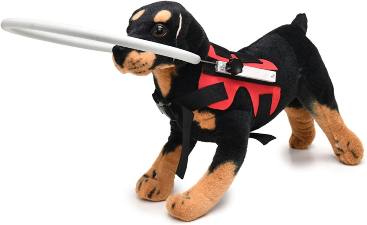 Blind Dog Ring,Adjustable Blind Dog Harness,Blind Dog Bumper to Protect Cats and Dogs with Blindness, Blurred Vision, Sick Eyes from Collision, M (Blue)