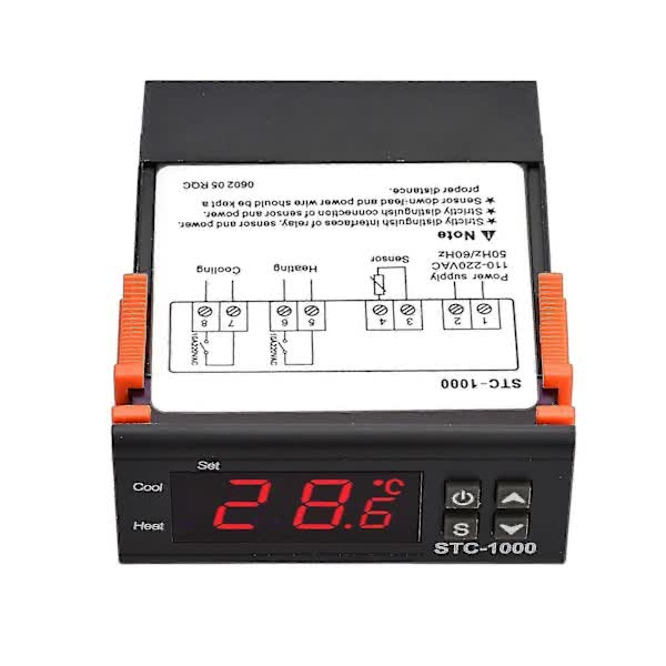 STC-1000 Digital Temperature Controller 110-220V AC Compatible with STC