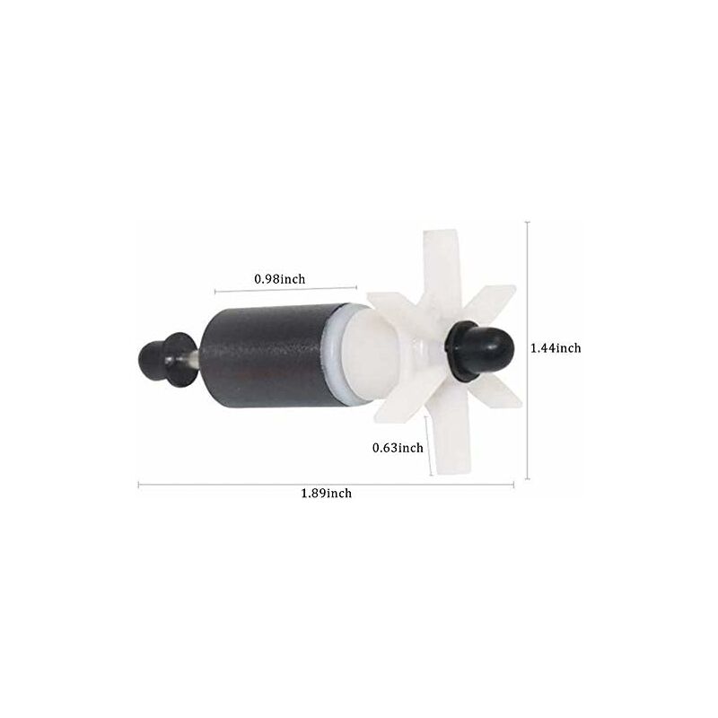 Hoome Ceramic Filter Replacement Impeller Small Mute Removable Aquarium Cartridge Filter Spare ROtor Maintenance Tool