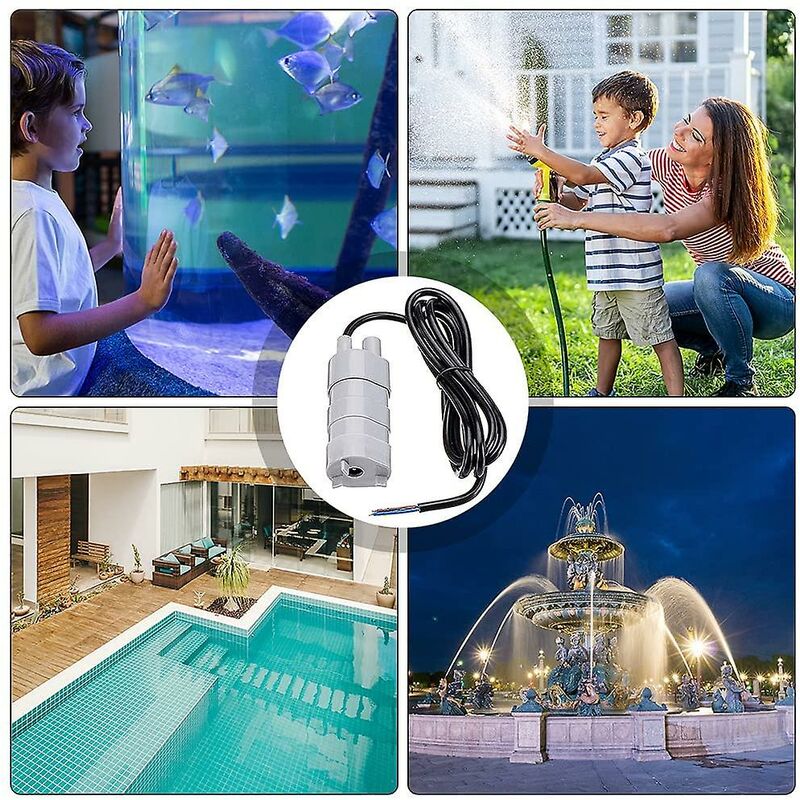 Submersible Pump, Dc 12V High Flow Water Pump, Submersible Pump, Fresh Water Pump, Boat Pump For Rv, Pond, Aquarium,