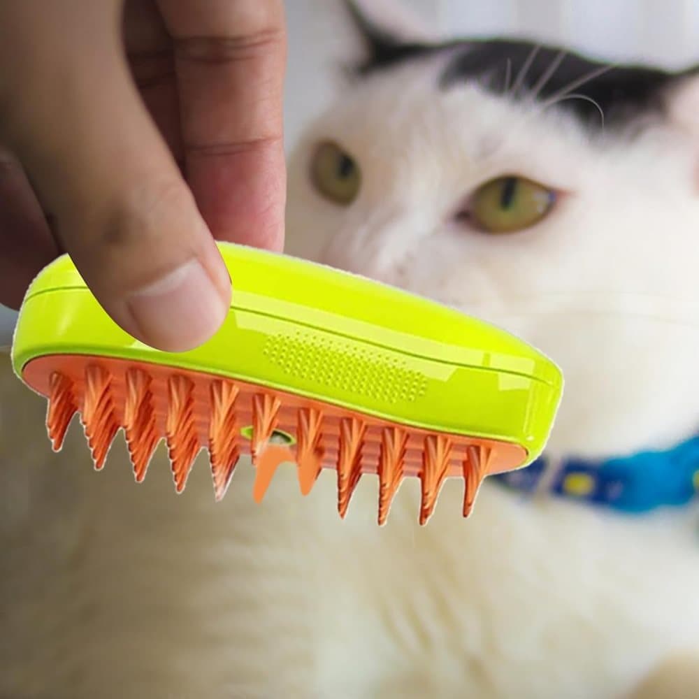 Pet Brush for Cats and Dogs, Green, Compatible with Oral-B and Braun