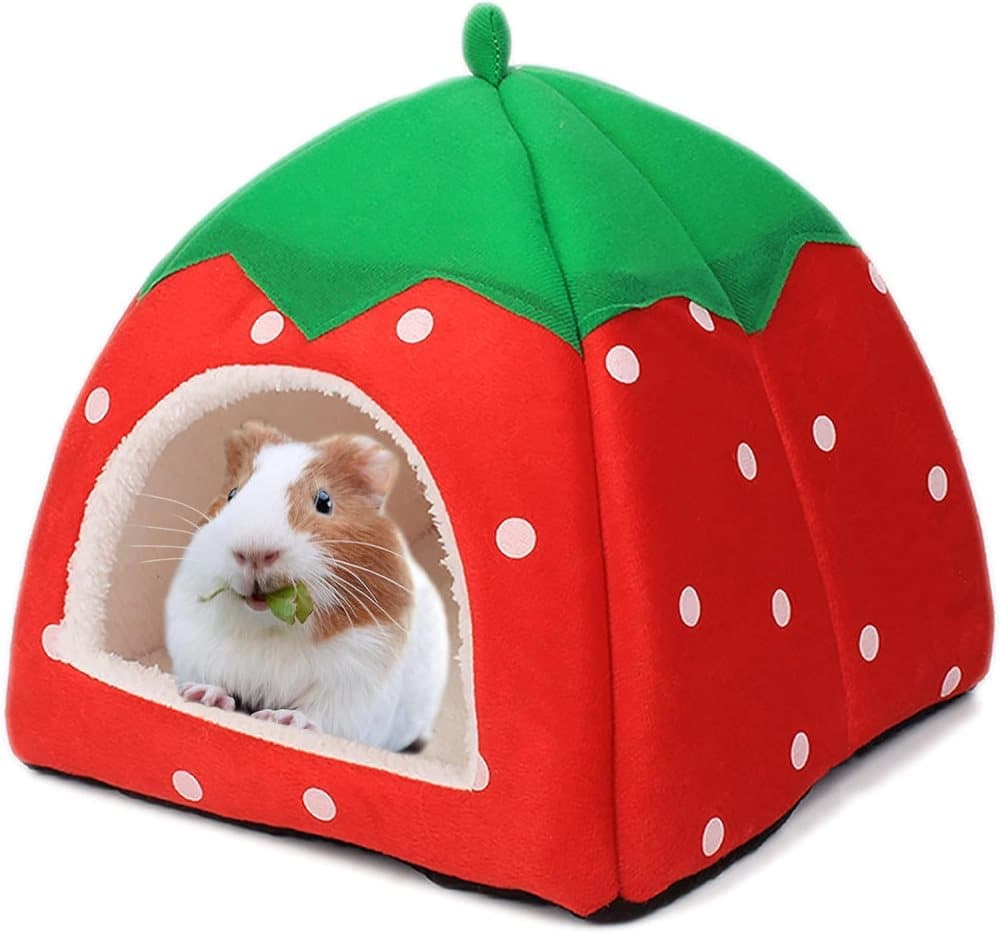 1 Pack Small Animal House for Guinea Pigs and Rabbits, Cat Bed for Sleep Play Rest, Compatible with Smultron Pet, 48×48×48cm