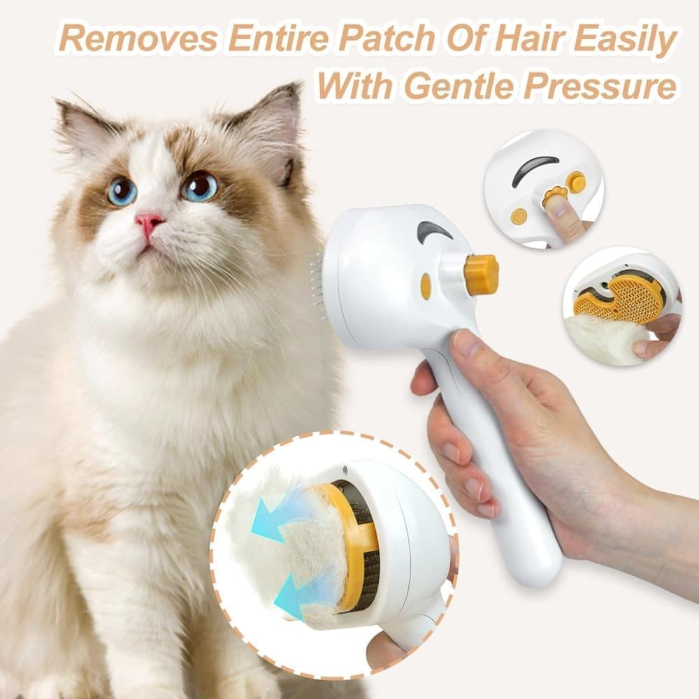 Pet Brush for Dogs and Cats, 20x11.5x8 cm, Effective Pressure Brush for Pet Fur Care