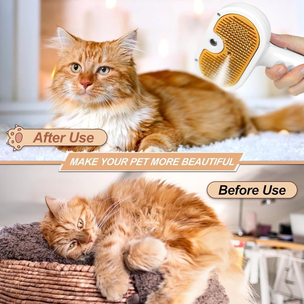 Pet Brush for Dogs and Cats, 20x11.5x8 cm, Effective Pressure Brush for Pet Fur Care