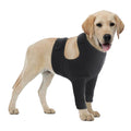 Dog Elbow Protector XL, Black, Breathable Elastic Post-Surgery Sleeve Prevents Licking and Biting