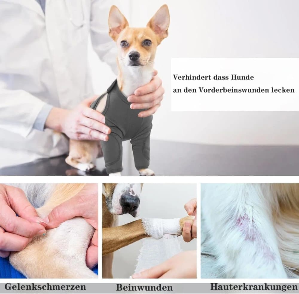 Dog Elbow Protector XL, Black, Breathable Elastic Post-Surgery Sleeve Prevents Licking and Biting