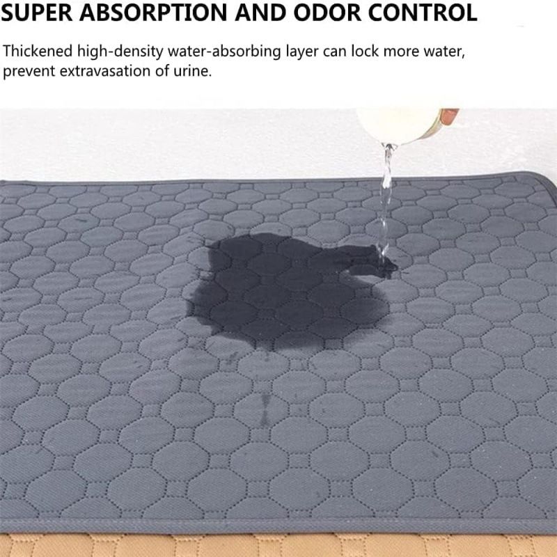 Waterproof Non-slip Washable & Reusable Guinea Pig Mat (Fabric) Size: 600mm*1200mm Color: Grey for Rabbits/Guinea Pigs (1pc)