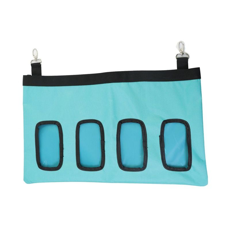 Pet Feeding Bag (Oxford Cloth) Size: two holes Color: Black for Rabbits/Guinea Pigs (1pc)