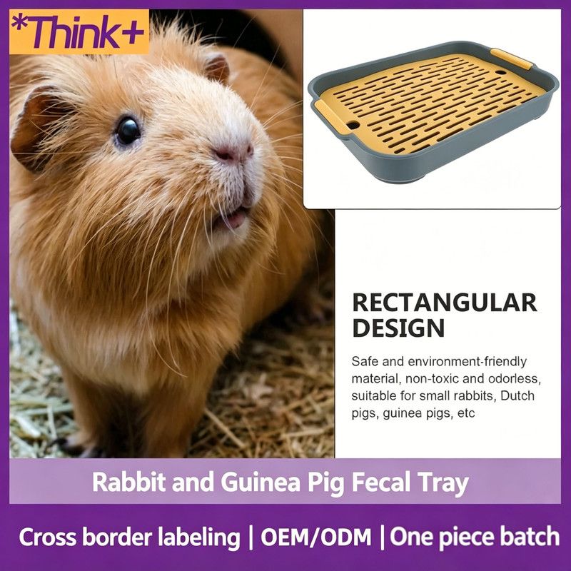 Waste Tray (Plastic) Size: 270mm*185mm*40mm Color: Green for Rabbits/Guinea Pigs (1pc)
