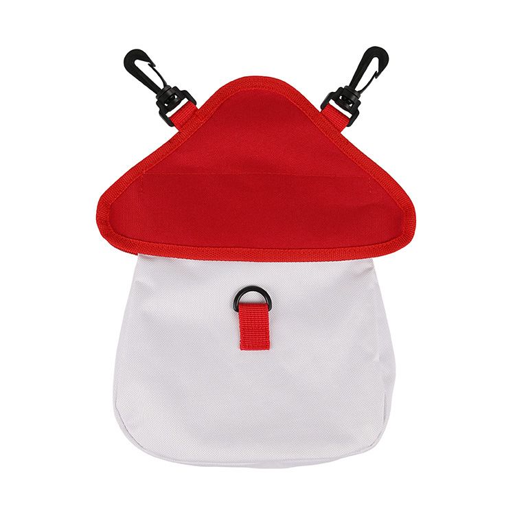 Pet Hay Feeder Bag (Oxford Cloth) Size: 280mm*230mm*50mm Color: Red/White for Rabbits/Guinea Pigs (1pc)