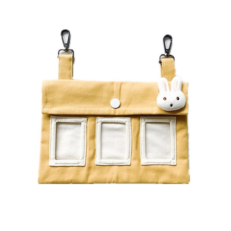 Hanging Hay Bag (Cotton Canvas) Size: 225mm*155mm Color: Yellow for Rabbits/Guinea Pigs (1pc)