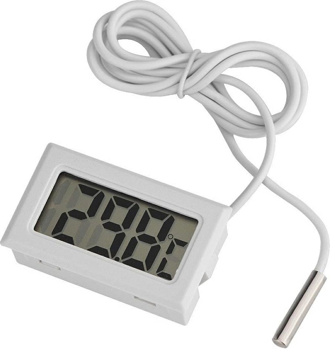 Refrigerator Thermometer | Aquarium Thermometer | Digital Freezer Thermometer | Deep Freezer Thermometer | White