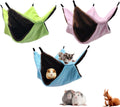 Hammock - 3 Pieces - Swing - Hamster Hammock - Rodent Cage - Rodent House - Rodent Hammock - Small Rodents - Hamster Toys - Mouse Toys - Hamster Bed - For Hamsters/Mice/Gerbils/Ferret/Guinea Pig - 34x34cm - Soft And Warm