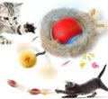 Cat Toys - Cat Balls - Interactive Cat Toy Ball - Cat Toys - Electric Toy Ball - Cat Toys - Automatically Moving Ball - Attracts Indoor Cats - Cat Ball for Play and Interaction