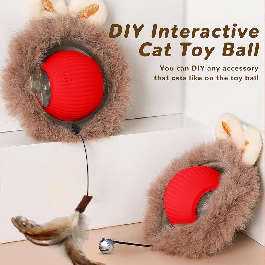 Cat Toys - Cat Balls - Interactive Cat Toy Ball - Cat Toys - Electric Toy Ball - Cat Toys - Automatically Moving Ball - Attracts Indoor Cats - Cat Ball for Play and Interaction