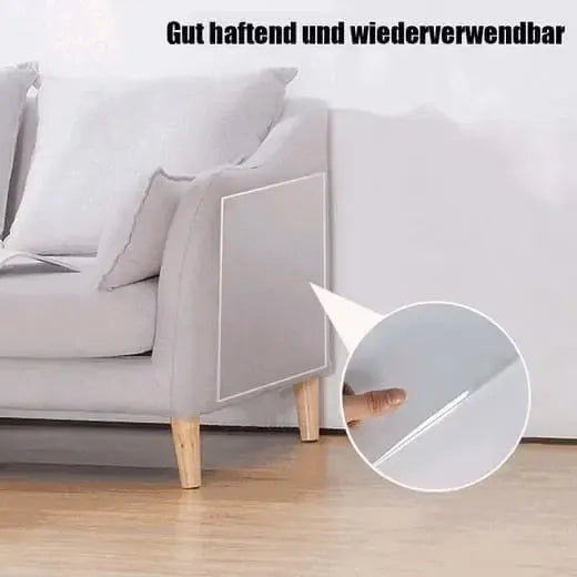 Clear Self-Adhesive Cat Scratch Protector Film, Cut-to-Size Sofa and Furniture Guard for Smooth Surfaces, 30 x 300 cm