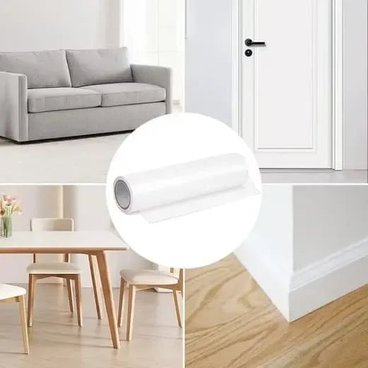 Clear Self-Adhesive Cat Scratch Protector Film, Cut-to-Size Sofa and Furniture Guard for Smooth Surfaces, 30 x 300 cm
