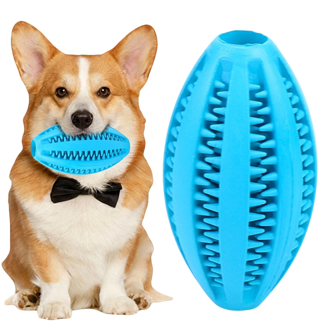 Pet Toy Ball Dog Puzzle Toy 1 Pack Interactive Dog Toys for Dispensing Puppy Toys for Teething Puppy for Teeth/Slow Feeder/Iq Training/Playing, Yellow Sky Blue