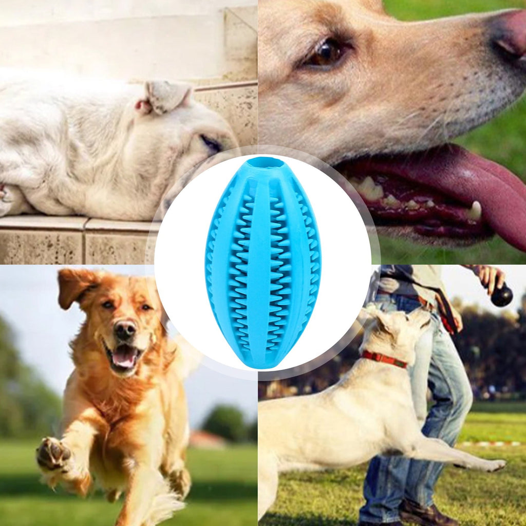 Pet Toy Ball Dog Puzzle Toy 1 Pack Interactive Dog Toys for Dispensing Puppy Toys for Teething Puppy for Teeth/Slow Feeder/Iq Training/Playing, Yellow Sky Blue