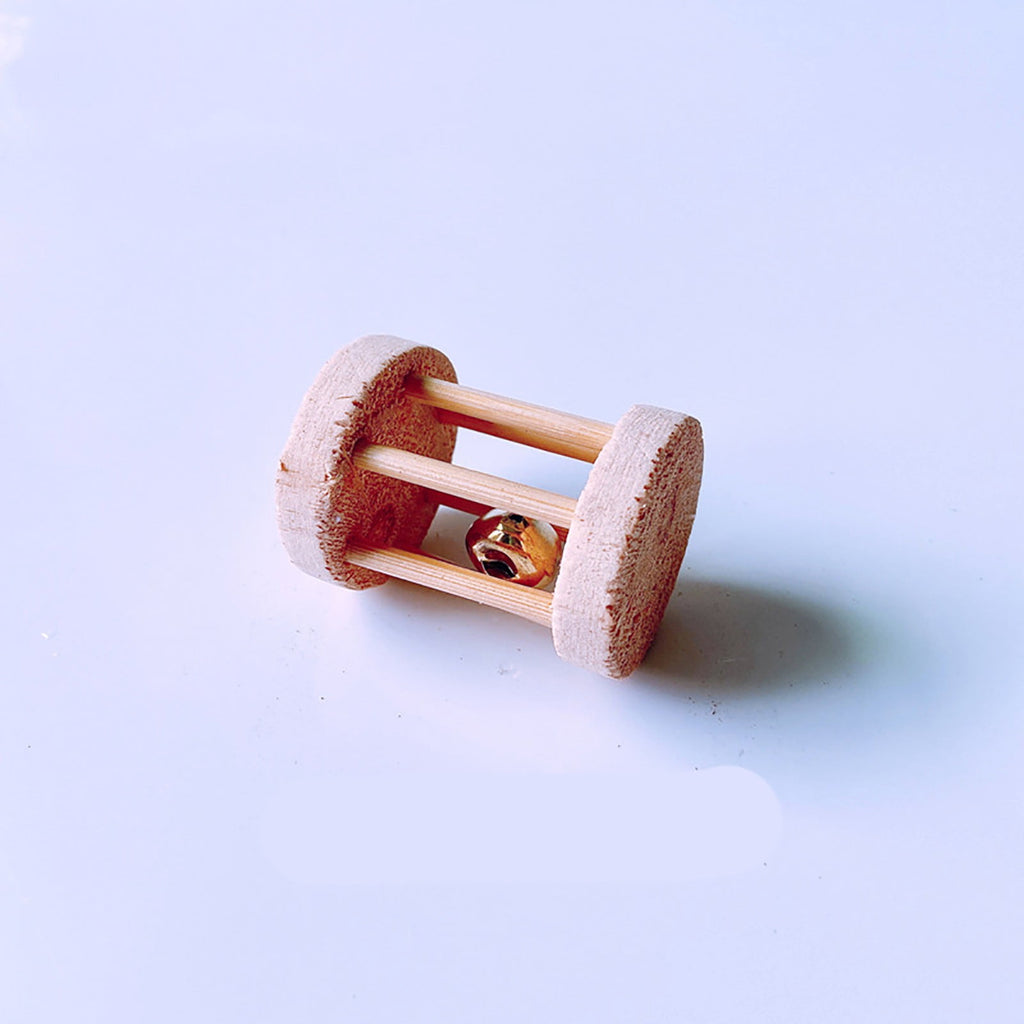 Wooden Hamster Molar Chew Toy, Natural Pine Small Pet Accessory for Guinea Pig Chinchilla Bunny Teeth Care