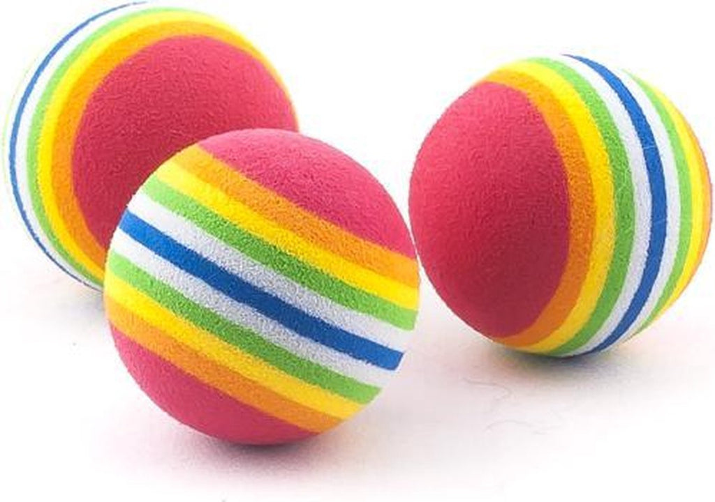 Rainbow balls 3 pcs. | Cat toys