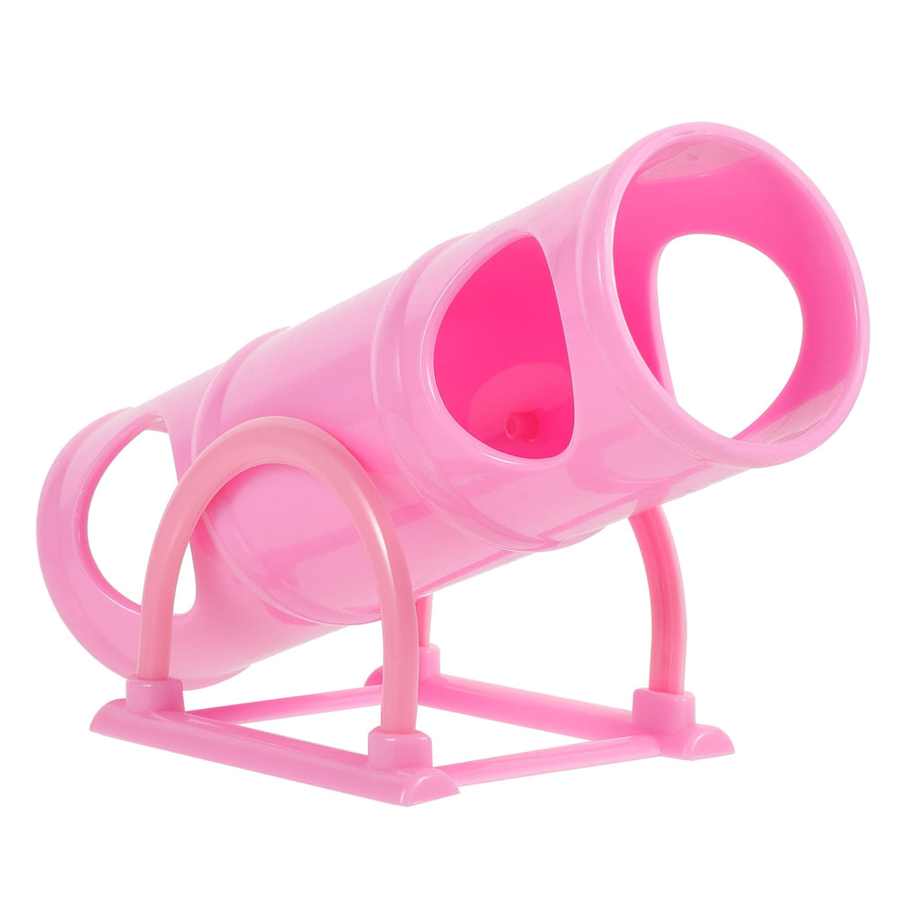 Pink Guinea Pig Toys Hamster Seesaw Pets Tunnel Small Animals