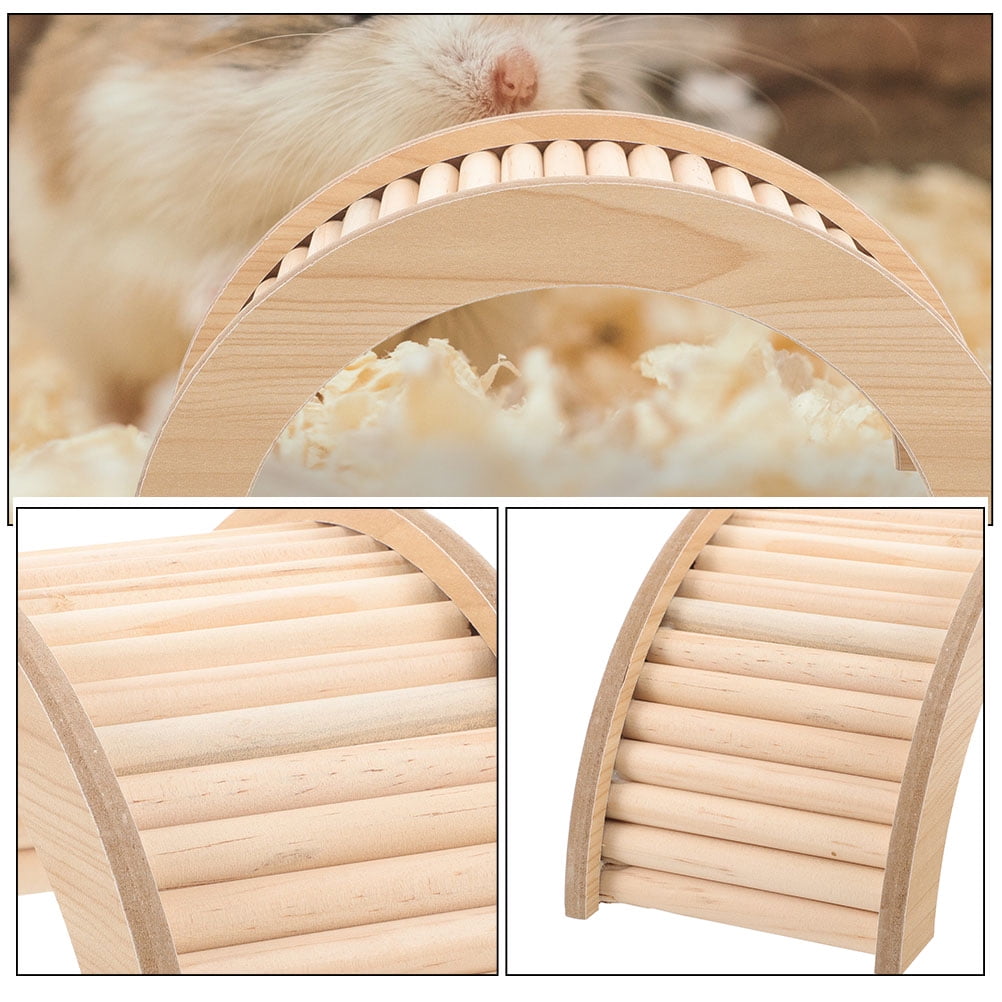 Wooden Hamster Toy Bridge and Ramp for Small Pets Bunny Climbing Tunnel Ladder Chinchilla Guinea Pig Accessories