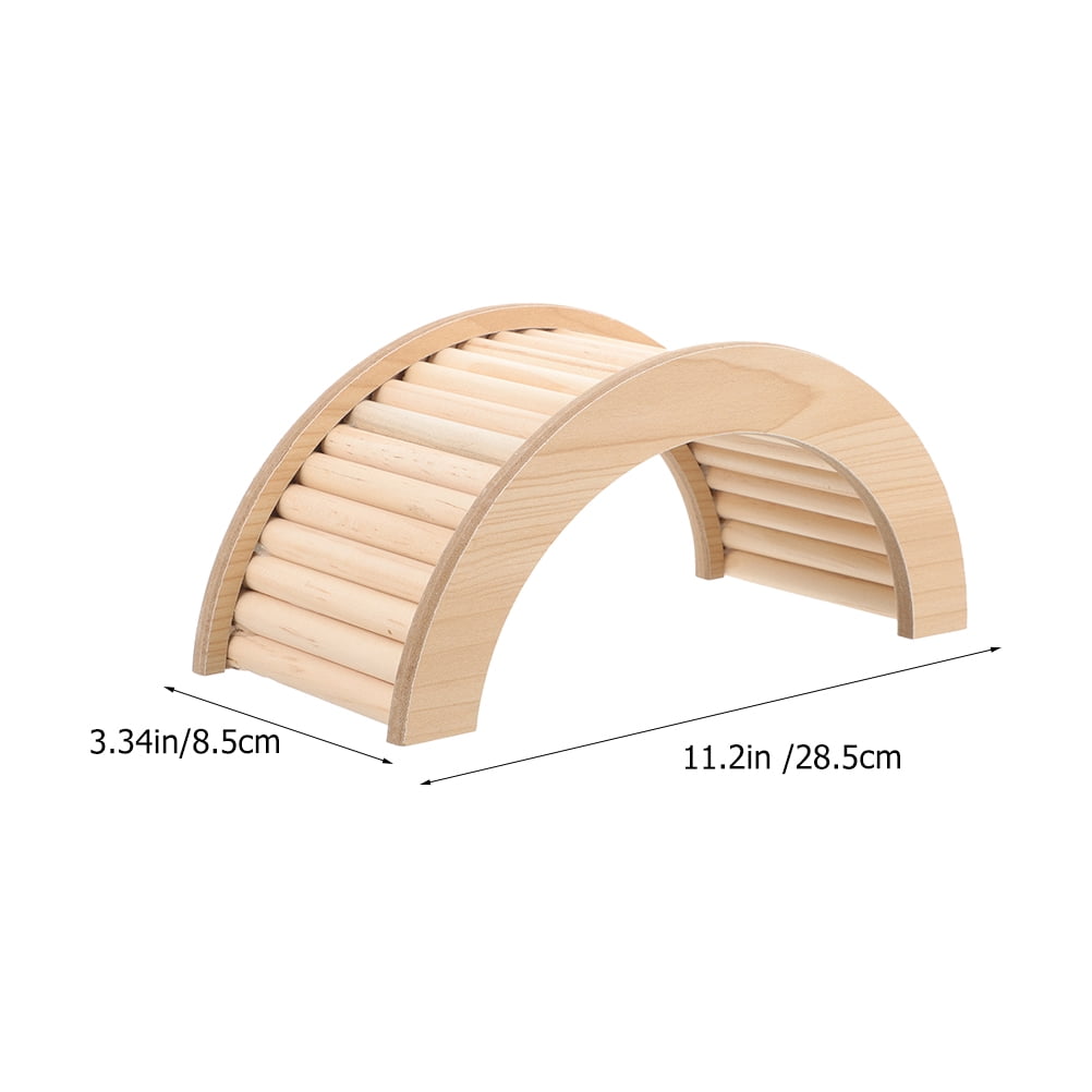 Wooden Hamster Toy Bridge and Ramp for Small Pets Bunny Climbing Tunnel Ladder Chinchilla Guinea Pig Accessories