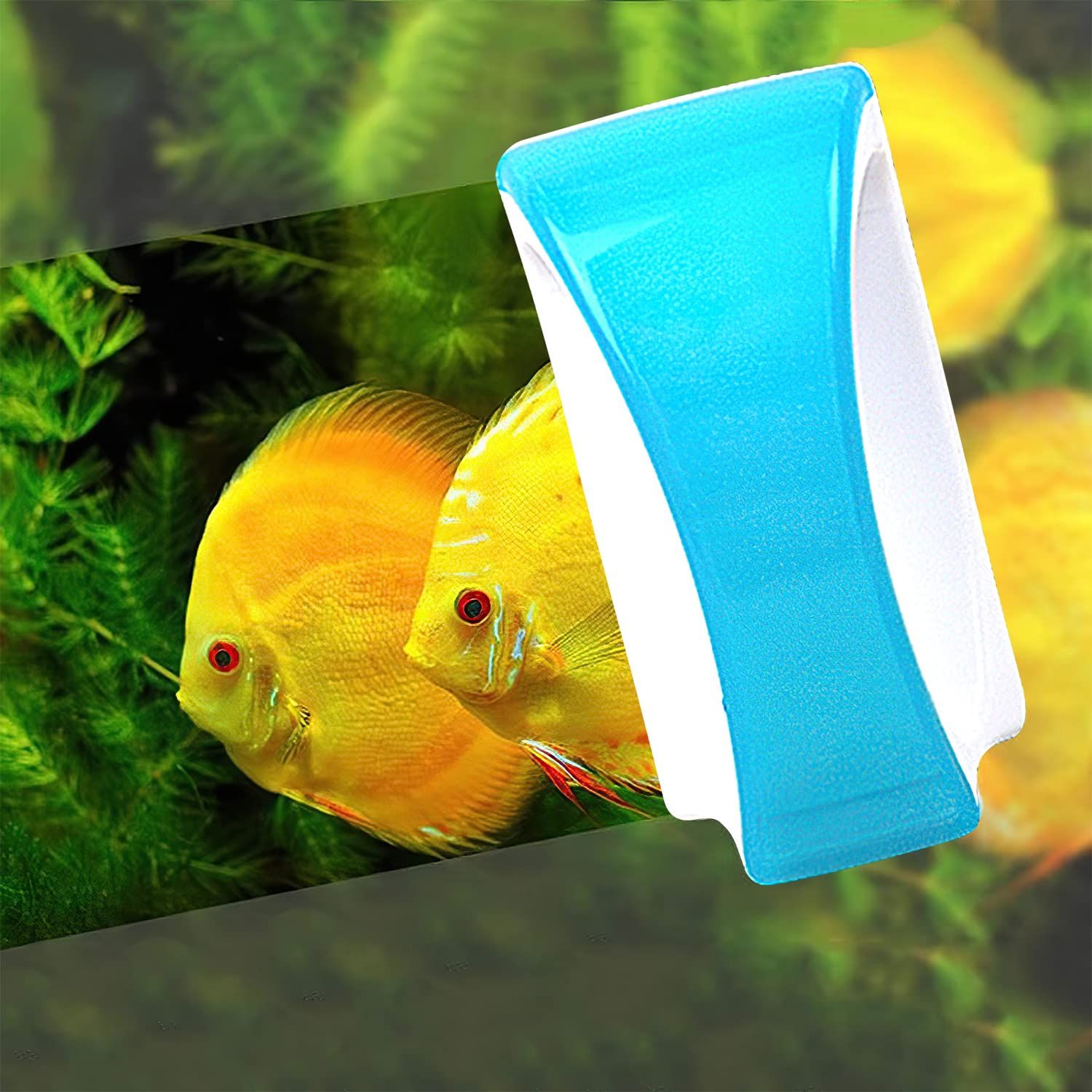 Floating Scraper Magnetic Cleaner Scrubber Aquarium Glass Algae Cleaning Brush for Fish Tank Magnetic Aquarium Glass Cleaner