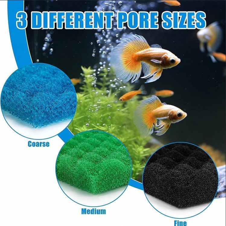 Set of Aquarium Bottom Filter Floss