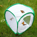 1 Pc Green Butterfly Kit With Live Caterpillars, Portable Foldable Insect Habitat Cage and Butterfly House