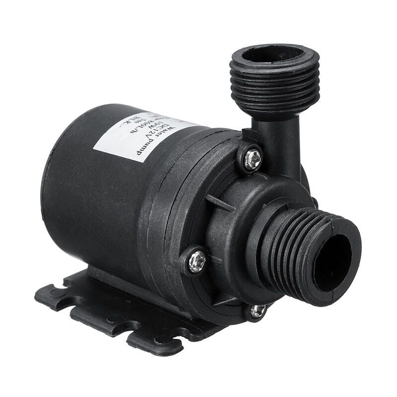 DC12V 800L H Low Noise Brushless Submersible Pump with 4 Point Nozzle and 50cm Cable, 5m