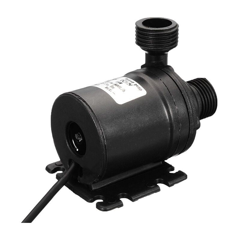 DC12V 800L H Low Noise Brushless Submersible Pump with 4 Point Nozzle and 50cm Cable, 5m
