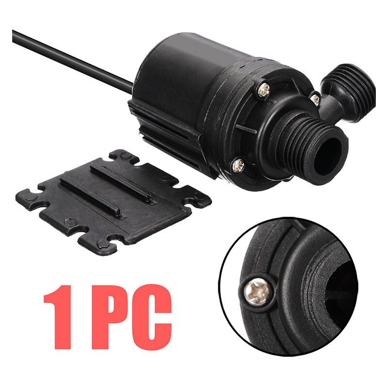 DC12V 800L H Low Noise Brushless Submersible Pump with 4 Point Nozzle and 50cm Cable, 5m