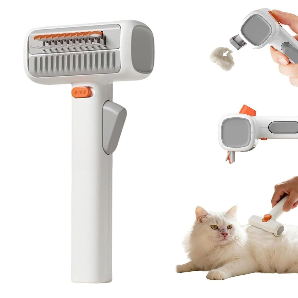 Dog and Cat Detangling Rake 2 in 1 for Undercoat and Loose Hair