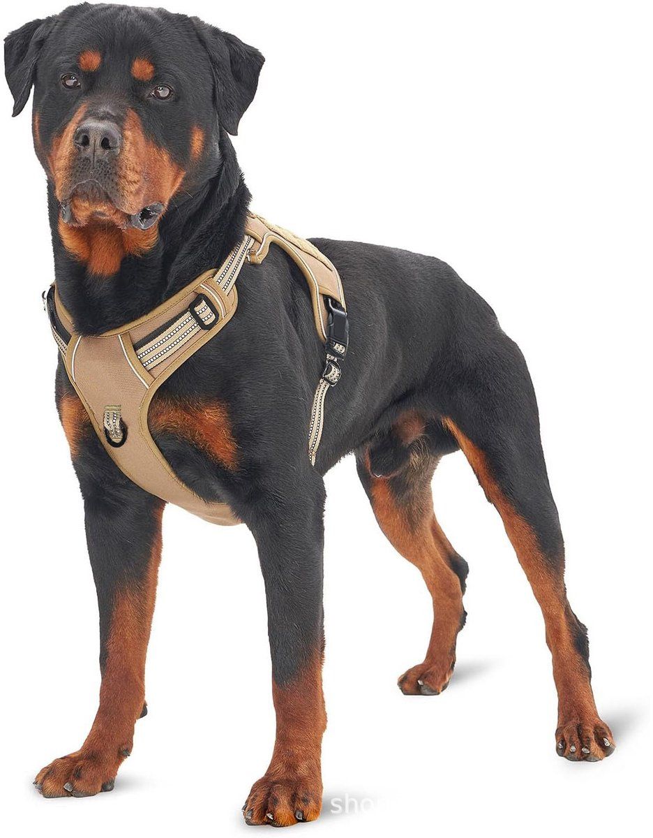 Reflective No Pull Tactical Dog Harness, Adjustable Camouflage Pet Vest Harness for Medium Large Dogs, Size M, Chest 60.9-94cm