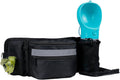 Dog Treat Training Waist Bag, Adjustable Lightweight Waist Pouch for Dog Training Walking Outdoor, Black