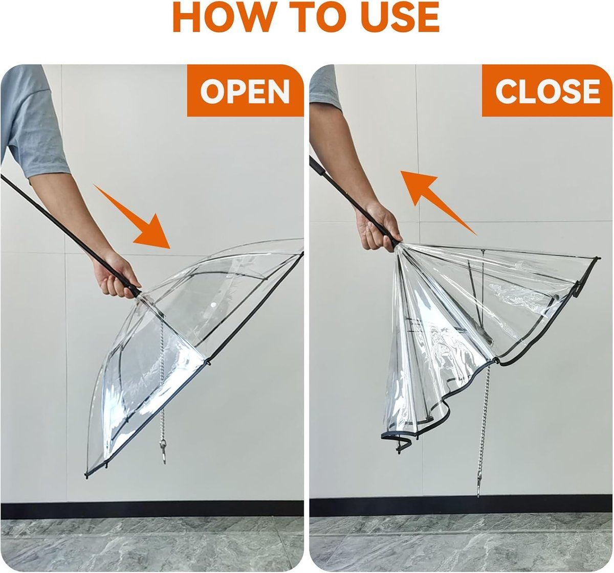 Dog Umbrella with Leash for Small Dogs, Detachable Pet Umbrella with Ergonomic Handle, Rain and Wind Protection, for Pets up to 50 cm