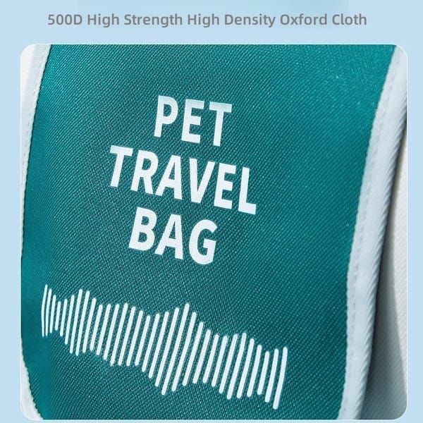 Large‑Capacity Pet Travel Carrier Bag, Portable Breathable Cat Dog Carrier, Crossbody Pet Handbag for Travel & Car Trips, Teal‑Green Pet Transport Bag 45×30×28cm