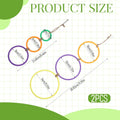 2 Pcs Snake Climbing Rings Snake Enrichment Toys for Ball Python Ball Python Tank Accessories, Reptile Enclosure Accessories Reptile Tank Accessory for Bearded Dragon, Chameleon, Lguana, Gecko, Lizard