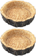 2 Pack Reptile Water and Food Bowls, Novelty Food Bowl for Lizards, Young Bearded Dragons, Small Snakes and More - Made from BPA-Free Plastic