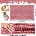 Amylove 4 Pcs Guinea Pig Cage Liner Washable Fleece Pee Pads Pet Dog Cat Bedding Training Mat for Small Animal Guinea Pig Puppy Bunny Hamster(16 x 24 Inch,Rectangular,Pink)
