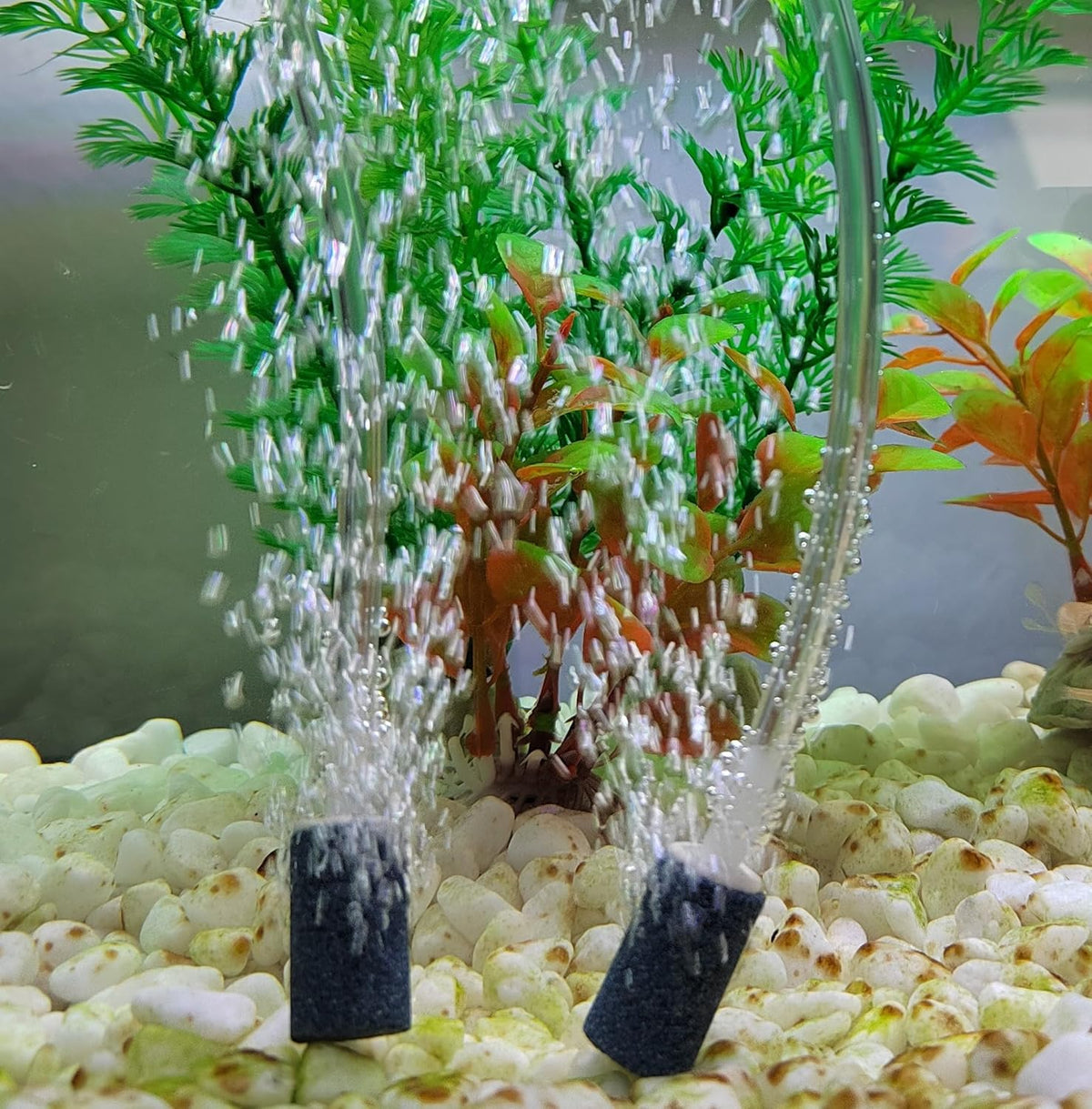 Aquarium Air Stones 1 inch 12 Pack, Bubble Stone, Aerator Bubble Differ, Air Pump Accessories for Aquariums, Fish Tanks, and Hydroponics
